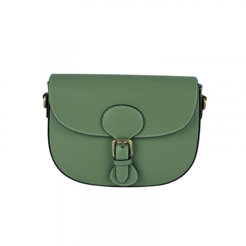 Сумка жіноча шкіряна Genuine Leather 758252 м'ятна