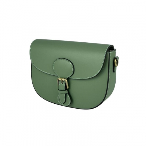 Сумка жіноча шкіряна Genuine Leather 758252 м'ятна