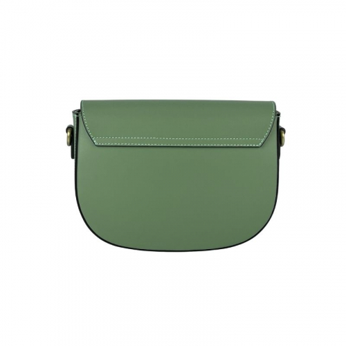 Сумка жіноча шкіряна Genuine Leather 758252 м'ятна