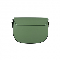 Сумка жіноча шкіряна Genuine Leather 758252 м'ятна