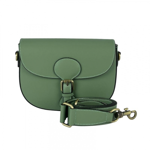 Сумка жіноча шкіряна Genuine Leather 758252 м'ятна