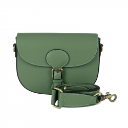 Сумка жіноча шкіряна Genuine Leather 758252 м'ятна