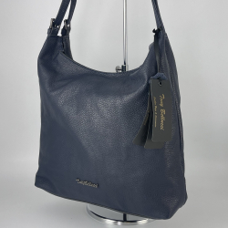 Сумка женская кожаная Tony Bellucci 0404-1170 темно-синяя