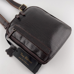 Сумка чоловіча шкіряна Tony Bellucci T5142-886 темно-коричнева