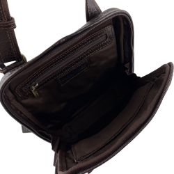 Сумка чоловіча шкіряна Tony Bellucci T5142-886 темно-коричнева