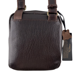 Сумка чоловіча шкіряна Tony Bellucci T5142-886 темно-коричнева