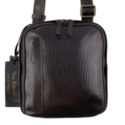 Сумка чоловіча шкіряна Tony Bellucci T5142-886 темно-коричнева