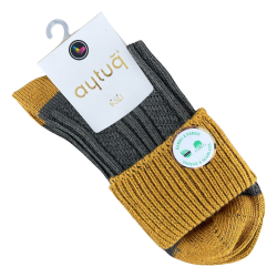 Шкарпетки жіночі Aytug 44429 Cotton високі хакі Size 36-40