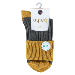 Шкарпетки жіночі Aytug 44429 Cotton високі хакі Size 36-40