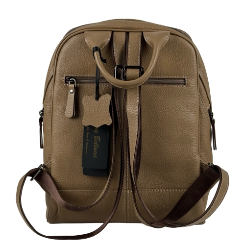 Рюкзак жіночий шкіряний Tony Bellucci 0061-218 бежевий