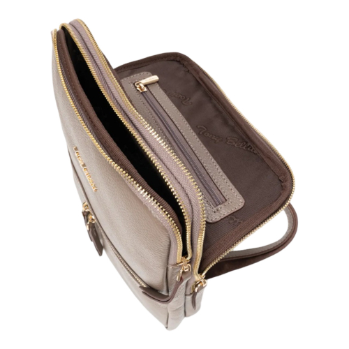 Рюкзак жіночий шкіряний Tony Bellucci 0900-213 світло-коричневий