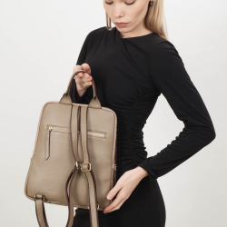 Рюкзак жіночий шкіряний Tony Bellucci 0900-213 світло-коричневий