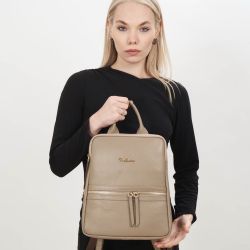 Рюкзак жіночий шкіряний Tony Bellucci 0900-213 світло-коричневий