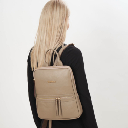 Рюкзак жіночий шкіряний Tony Bellucci 0900-213 світло-коричневий