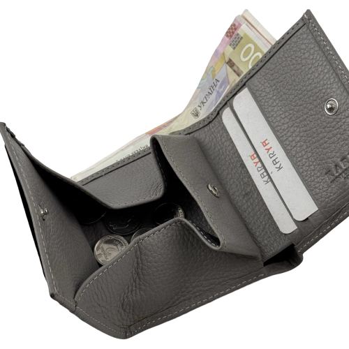 Кошелек женский кожаный Karya 1203-098 светло-серый