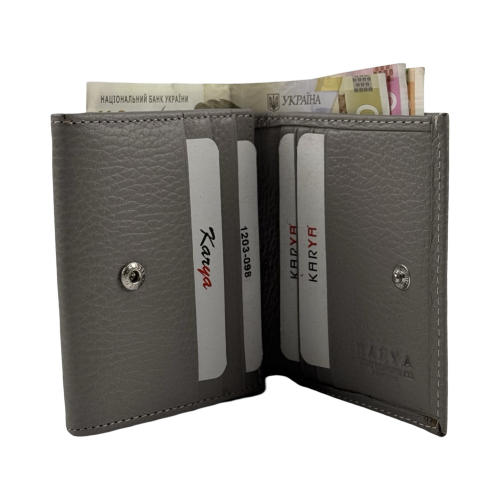 Кошелек женский кожаный Karya 1203-098 светло-серый