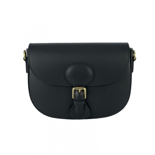 Сумка жіноча шкіряна Genuine Leather 758252 чорна