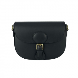 Сумка жіноча шкіряна Genuine Leather 758252 чорна