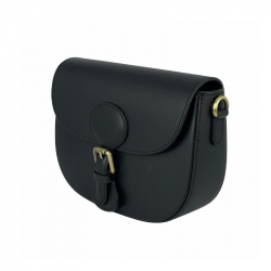 Сумка жіноча шкіряна Genuine Leather 758252 чорна