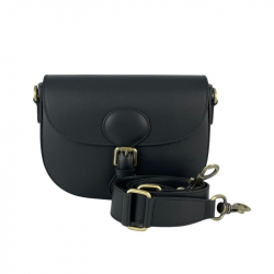 Сумка жіноча шкіряна Genuine Leather 758252 чорна