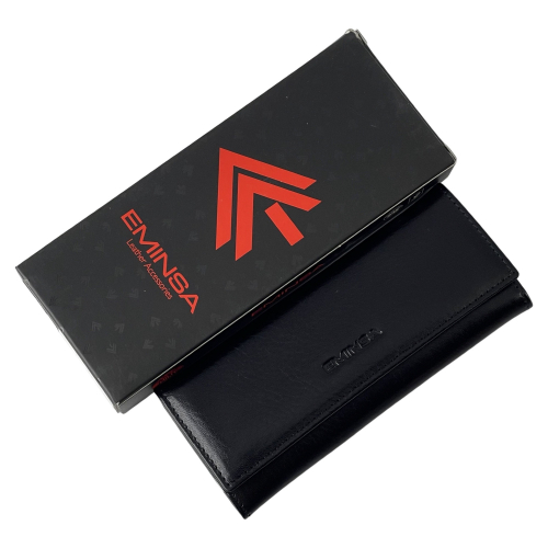 Ключниця шкіряна Eminsa 1503 20-1 чорна