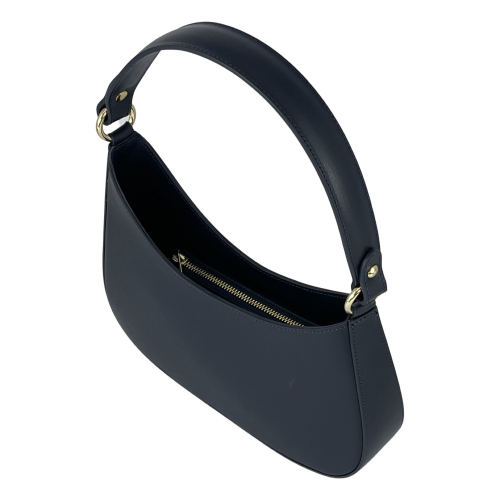 Сумка жіноча шкіряна Genuine Leather 854500025 темно-синя