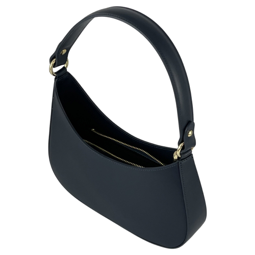 Сумка жіноча шкіряна Genuine Leather 854500025 темно-синя