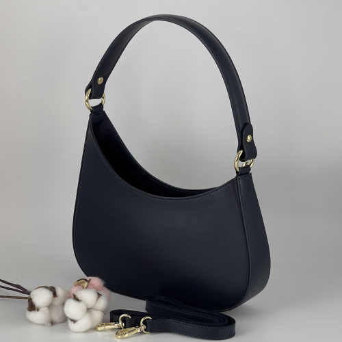 Сумка жіноча шкіряна Genuine Leather 854500025 темно-синя