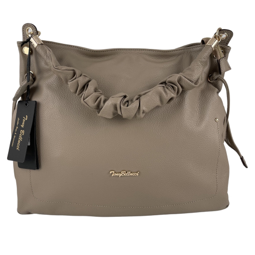 Сумка жіноча шкіряна Tony Bellucci 0700-219 бежева