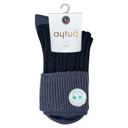 Шкарпетки жіночі Aytug 44429 Cotton високі чорний Size 36-40