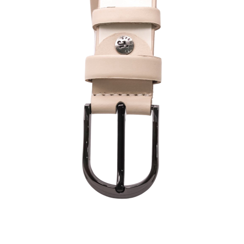 Ремінь жіночий шкіряний Кремінь 05.35.00.33 молочний 105 см