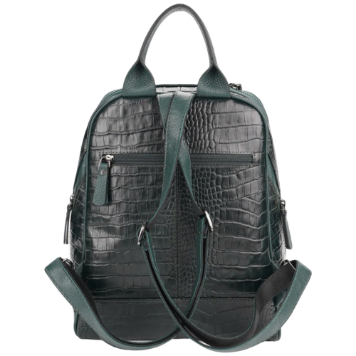 Рюкзак жіночий шкіряний Tony Bellucci 0061-360 темно-зелений