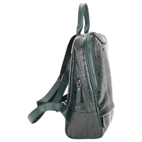 Рюкзак жіночий шкіряний Tony Bellucci 0061-360 темно-зелений