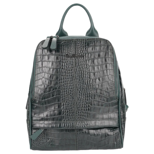 Рюкзак жіночий шкіряний Tony Bellucci 0061-360 темно-зелений