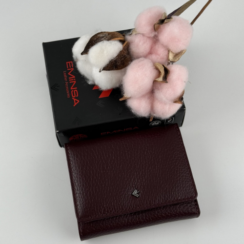 Кошелек женский кожаный Eminsa 2203 37-6 бордовый