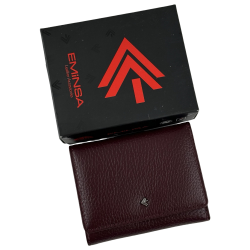Кошелек женский кожаный Eminsa 2203 37-6 бордовый