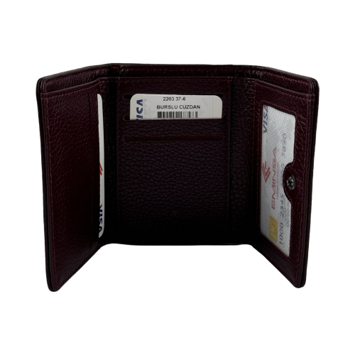 Кошелек женский кожаный Eminsa 2203 37-6 бордовый