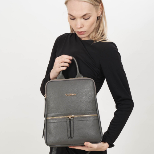 Рюкзак жіночий шкіряний Tony Bellucci 0900-1032 сірий