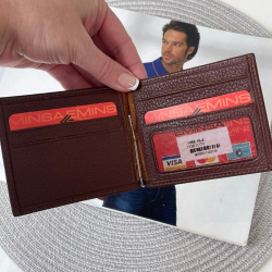 Кошелек-зажим для денег мужской кожаный Eminsa 1068 18-4