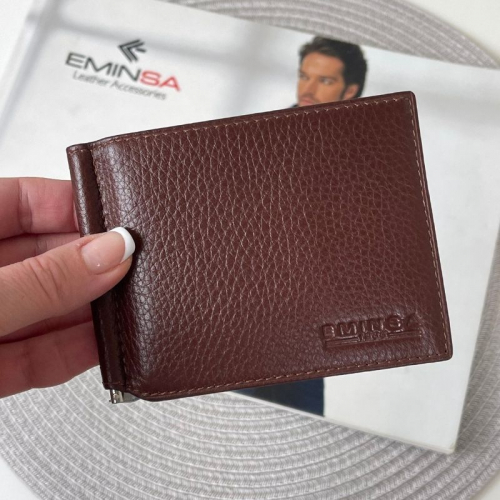 Кошелек-зажим для денег мужской кожаный Eminsa 1068 18-4