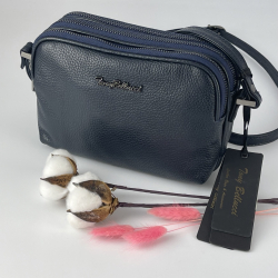 Сумка жіноча шкіряна Tony Bellucci 0489-Y-16 темно-синя