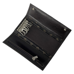 Ключниця шкіряна Eminsa 1503 20-3 темно-коричнева