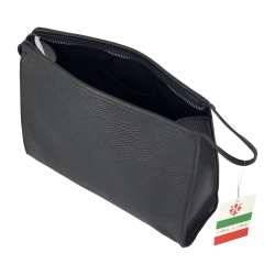 Косметичка жіноча шкіряна Genuine Leather 6521 чорна