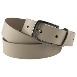 Ремень женский кожаный Кремень 05.30.00.151 125 см молочный