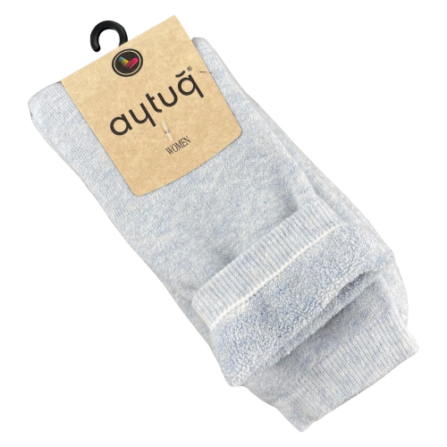Шкарпетки жіночі Aytug 44055 Cotton високі блакитні Size 36-40