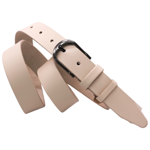 Ремінь жіночий шкіряний Кремінь 05.35.00.33 молочний 110 см