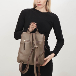 Рюкзак жіночий шкіряний Tony Bellucci 0900-219 бежевий