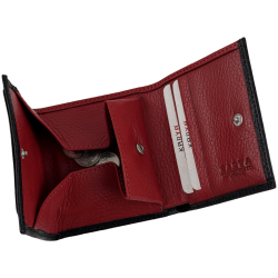 Гаманець жіночий шкіряний Karya 1203-45-46 чорний (всередині червоний)