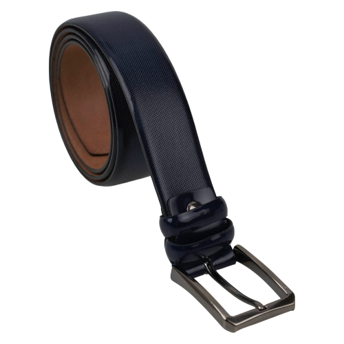 Ремень мужской кожаный Bond Non BB030-12 темно-синий 115 см