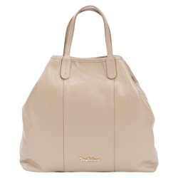 Сумка-тоут женская кожаная Tony Bellucci 0-1006-219 бежевая